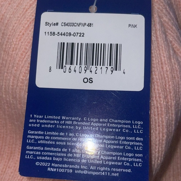 New Champion Unisex Beanie Size Os Hot Pink . - Picture 4 of 7